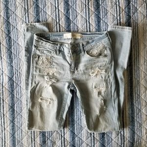 Abercrombie Skinny Jeans w/ Pocket Embellishment